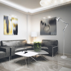 Luminaria De Chão 1,90m Articulada Abajour De Chão Coluna Ped