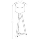 Luminária De Chão 158,5cm 1322 Classic Tebarrot Nature