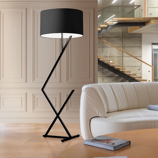 Luminária De Chão Abajur De Piso Coluna Bali Cupula