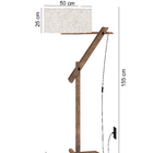 Luminária De Chão Abajur Elegance  Pés De Madeira Articulada