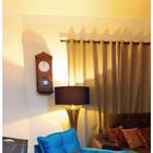 Luminária De Chão Abajur Piso 160cm Madeira Preto Bivolt