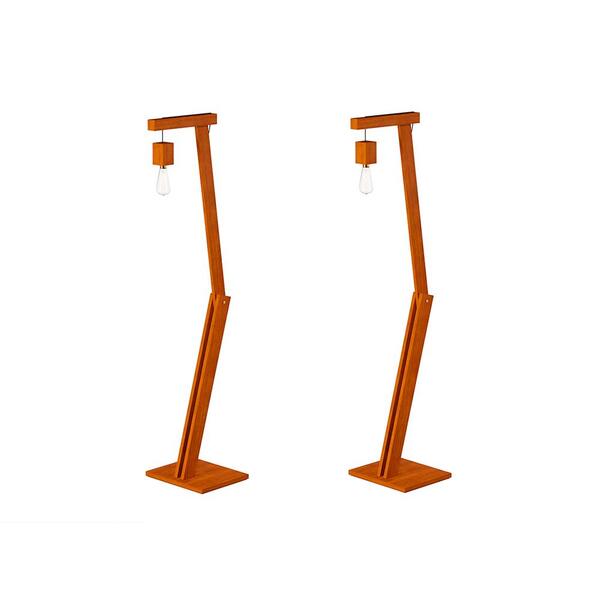 Luminária De Chão Articulada Roma Nature 2 Unidades