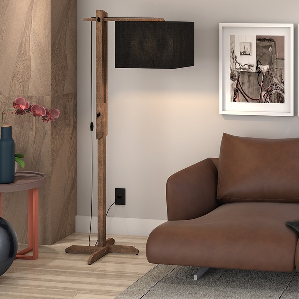 Luminária De Chão Articulável Abajur Flexível Quarto/sala/ha