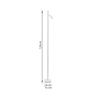 Luminária de Chão Branca de Metal Com LED Integrado 154,5m New Style Spotline