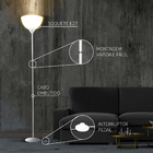 Luminária de Chão Branco Metal IP20 1,77m Inspire