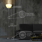 Luminária de Chão Cinza Metal IP20 1,77m Inspire