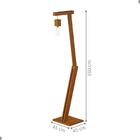 Luminaria De Chão Com Regulagem Quioto Amadeirado