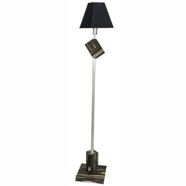 Luminária De Chão Cúpula Clássica Base Mdf E Metal 71 Jd Moli