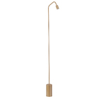 Luminária de Chão Dourada 1,60m Mini Metaldomado