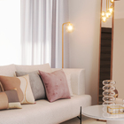 Luminária de Chão Dourada Metal 1,5m Belchior Auremar