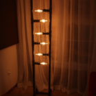 Luminária De Chão Industrial Moderna Em Pvc Rígido Para 6 Lâm