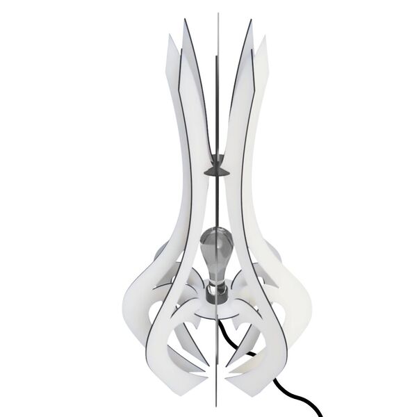 Luminária De Chão Mdf Holambra Branco Kit Com 2 - 85x45cm E 6