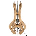 Luminária De Chão Mdf Holambra Marrom Kit Com 2 - 85x45cm E 7