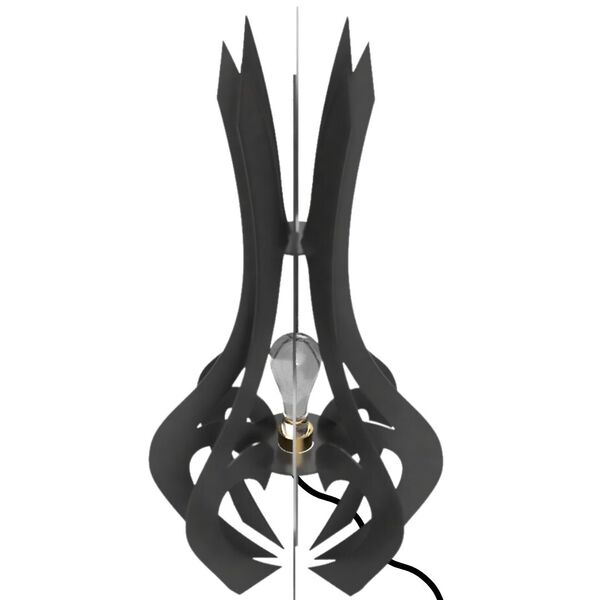 Luminária De Chão Mdf Holambra Preto 75x40cm