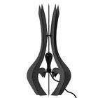 Luminária De Chão Mdf Holambra Preto Kit Com 2 - 85x45cm E 75