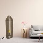 Luminária De Chão Mdf Penedo Marrom Kit Com 2 - 90x20cm E 60x