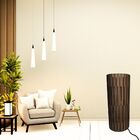 Luminária De Chão Mdf Torre De Pisa Marrom 60x25cm