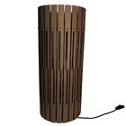 Luminária De Chão Mdf Torre De Pisa Marrom 60x25cm