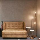 Luminária De Chão Metálica Moderna Base Redonda Hastes 3 Altu