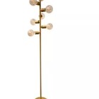 Luminária De Chão Moderna Slim Coluna Metálica P/7 Lâmpadas E