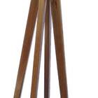 Luminária De Chão Piso Dome Madeira Natural Cúpula Branca