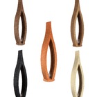 Luminária De Chão Piso Madeira Chama G9 Cúpula Em Vidro Freijó