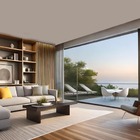 Luminária De Chão Piso Madeira Chama G9 Cúpula Em Vidro Imbuia