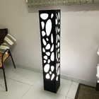 Luminária De Chão Preta Ornamental Para Cantos De Sala Luxo G