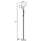 Luminária de Chão Preto Metal IP20 1,77m Inspire