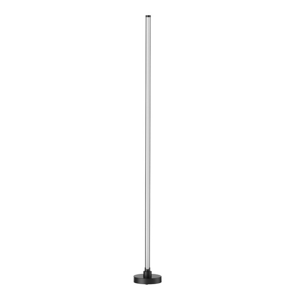 Luminária de Chão Preto Plástico e Metal IP20 1,4m Inspire