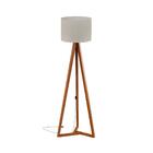 Luminária De Chão Rústica Com Cúpula Lyon Off White Nature