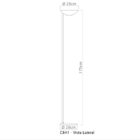 Luminaria de Chão Stella 1/2 Bola em Latão Golden Art