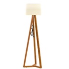 Luminária De Chão Tripé Classic Com Cúpula Abajur Off White/n
