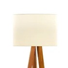 Luminária De Chão Tripé Classic Com Cúpula Abajur Off White/n