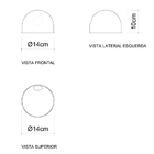 Luminaria de Chão Work Station Articulado C207 Golden Art