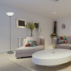 Luminária De Coluna Fiorin Metal E Plástico Cor Cinza E Branc