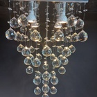 Luminária De Cristais 40mm, Com 30cm De Altura,para Quarto Co