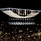 Luminaria De Cristal  Moderno Retangular Para Mesa De Jantar