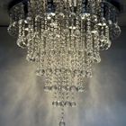 Luminária De Cristal Para Sala De Estar Com 50cm De Altura Bi