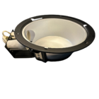 Luminária De Embutir Redonda Aço Escovado E Vidro Fosco - 2xe