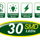 Luminária De Emergência Alfacell Recarregável 30 Leds Branco