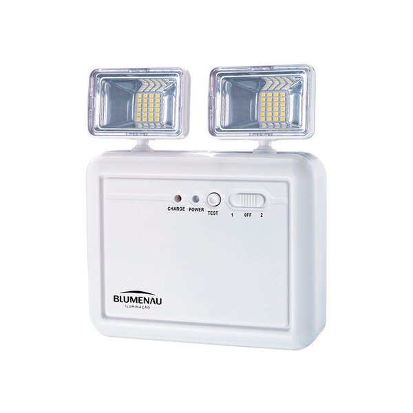 Luminária De Emergência Bloco Autônomo Blumenau 2 Faróis 5w B
