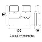 Luminária De Emergência Bloco Autônomo Led Blumenau 2 Faróis