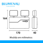Luminária De Emergência Bloco Autônomo Led Blumenau 2 Faróis