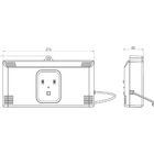 Luminária De Emergência Duplo Holofote 2000lumens Bivolt