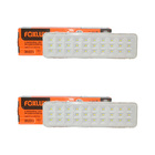 Luminária De Emergência Foxlux Recarregável Bivolt Kit 2 Un