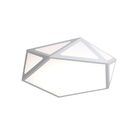 Luminária De Led De Sobrepor Diamante 3 Em 1 Bivolt Branco