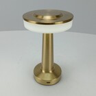 Luminária De Led Mesa Usb Metal 20x12x12cm Dourado