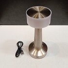 Luminária De Led Mesa Usb Metal 21x9x9cm Prata