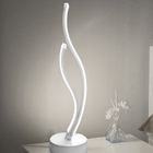 Luminária De Mesa/ Abajur Moderno Slim 2 Perfis Curvos Led In